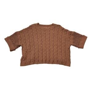 POL Brown Chunky Knit Sweater Women's Size Small Cozy Soft